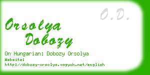 orsolya dobozy business card